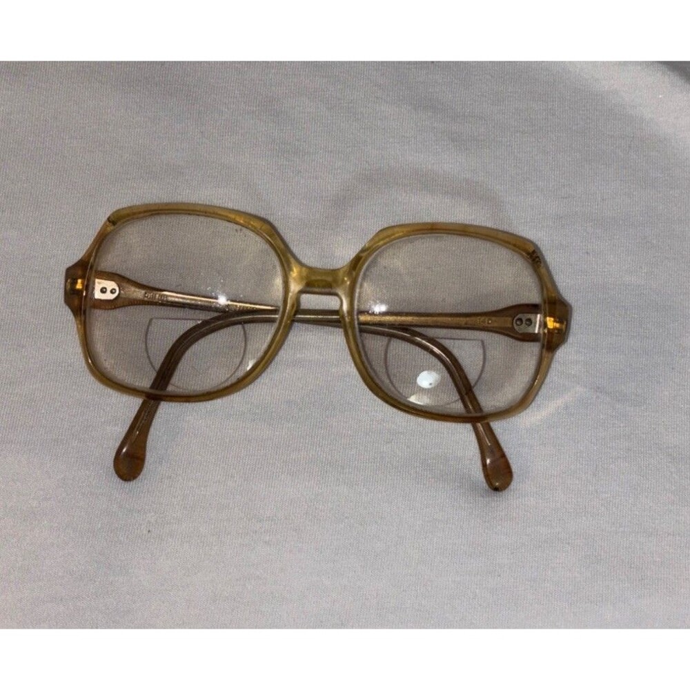 Vtg Sterling Optical Retro Oversized EW Steel Frame 53018 Eyeglasses 80S Mom